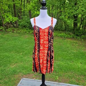 Vintage Blue Tribal Print Romper size 11